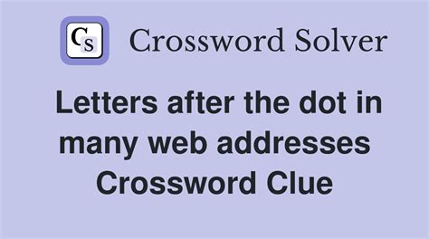 web address crossword clue 3 letters|web address ending crossword clue.